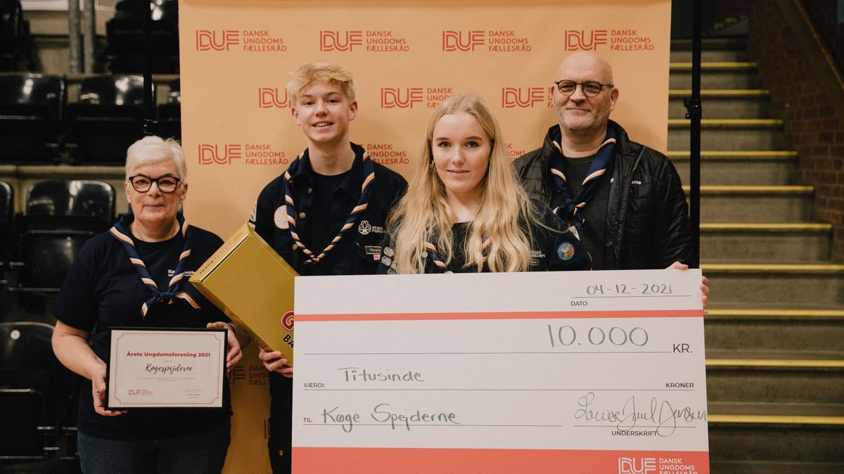 Spejdergruppe fra Køge er kåret som Årets Ungdomsforening 2021