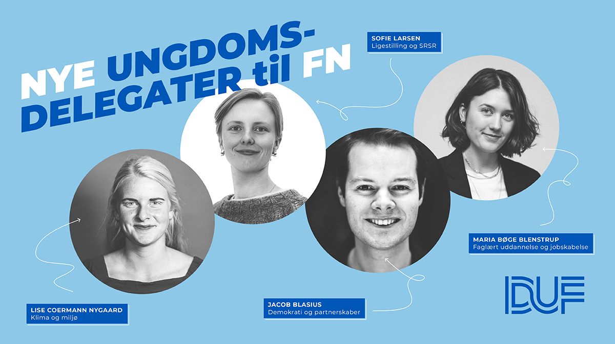 DUF udpeger fire nye ungdomsdelegater til FN